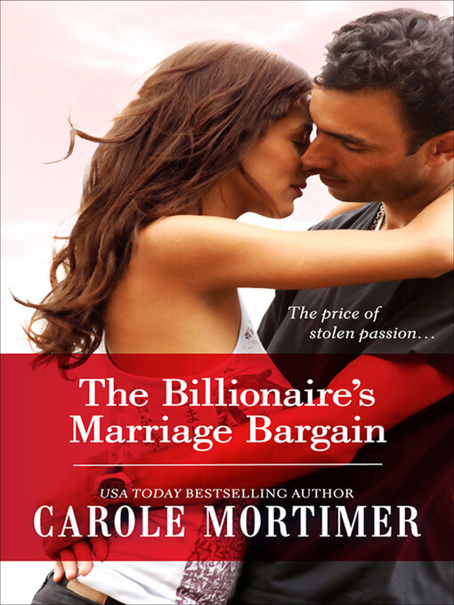 Title details for The Billionaire's Marriage Bargain by Carole Mortimer - Available